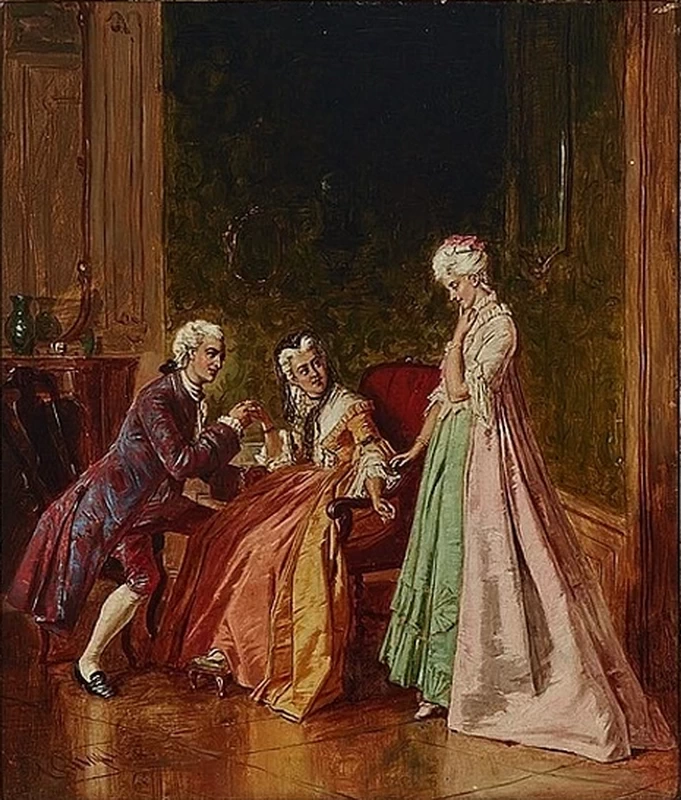 Charles Joshua Chaplin - Corteggiamento, attribuito